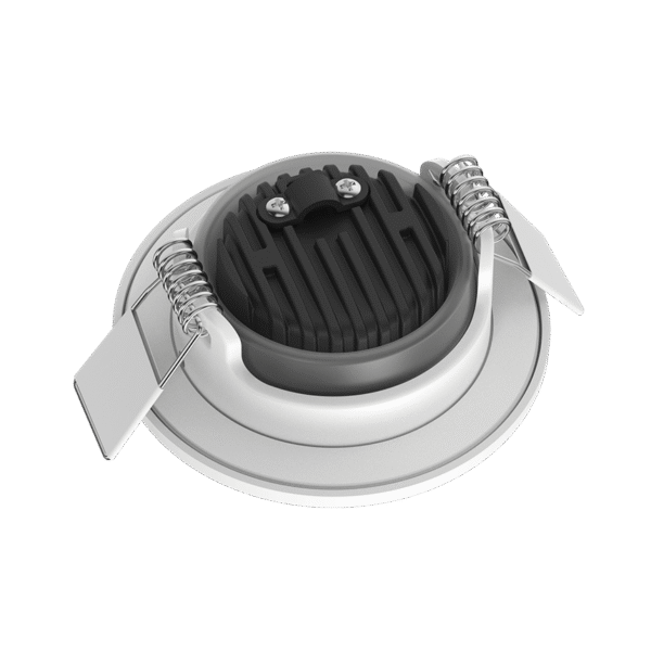 Spot LED Encastrable Orientable NEO L – Ultra Plat  (Blanc / Noir / Alu brossé) – Image 2