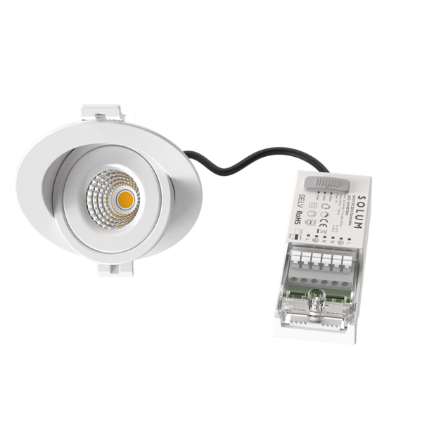 Spot Encastré NOVA LR - Orientable 90° Rotatif 360° (Blanc / Noir / Alu brossé) – Image 4