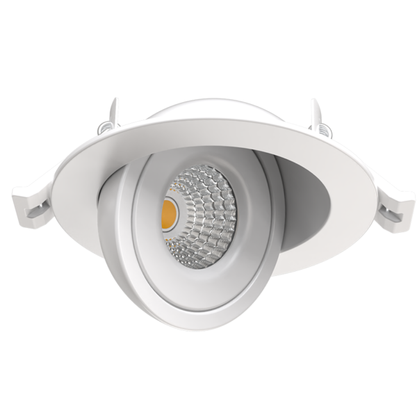 Spot Encastré NOVA LR - Orientable 90° Rotatif 360° (Blanc / Noir / Alu brossé)
