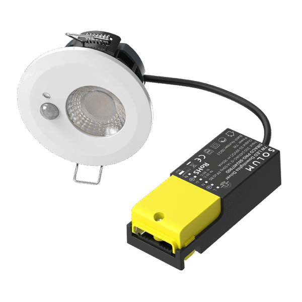 Spot Encastré LED NOVA DP avec détecteur IR Intégré (Blanc, Noir, Chrome, Aluminium brossé) – Image 3