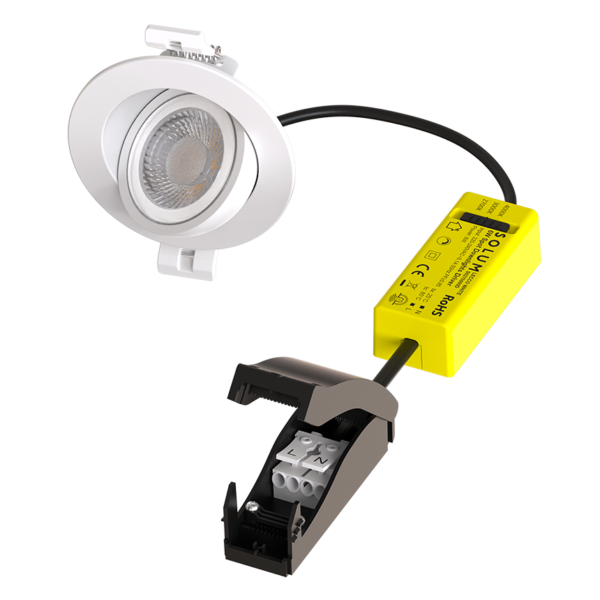 Spot encastré Orientable 90 ° et Rotatif 360° NEO LR - Compact (Blanc, Noir) – Image 3