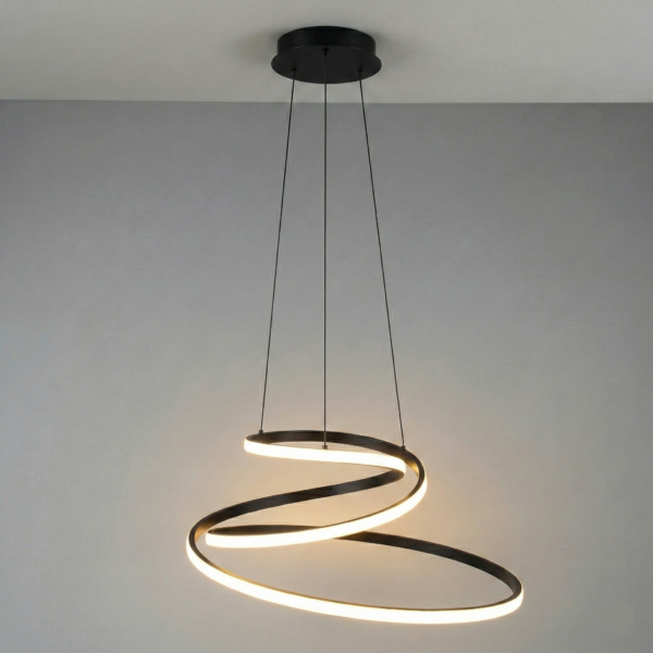 Suspension LED Circulaire Design style coaster (3 couleurs au choix)