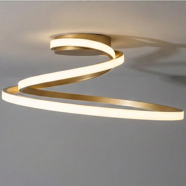 Plafonnier LED Circulaire Design style coaster (3 couleurs aux choix) – Image 2