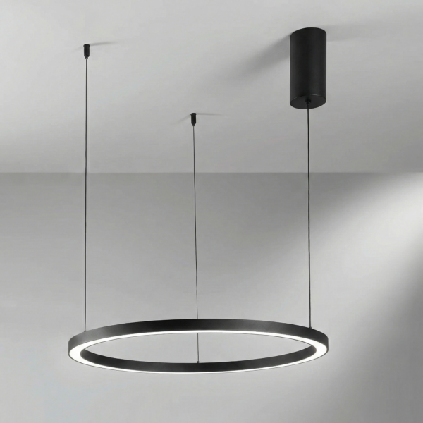 Suspension LED Circulaire Design Aluminium (3 tailles, 3 couleurs au choix)