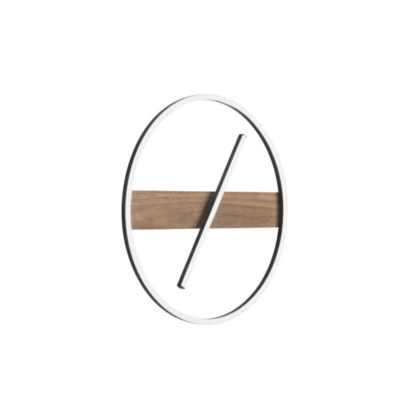 Plafonnier - Applique LED Noir effet bois – Image 3