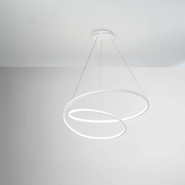 Suspension LED Design Ondulée Tourbillon (3 couleurs et 2 tailles au choix) – Image 2