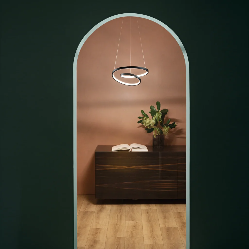 Suspension LED Design Ondulée Tourbillon (3 couleurs et 2 tailles au choix) – Image 7