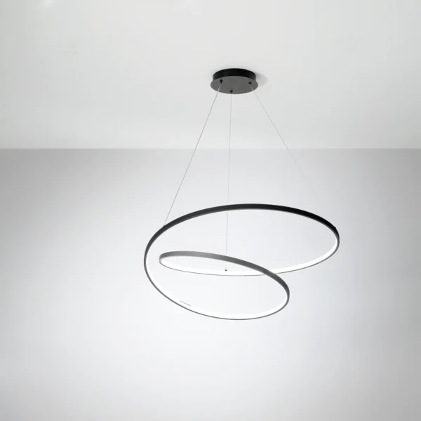 Suspension LED Design Ondulée Tourbillon (3 couleurs et 2 tailles au choix) – Image 6