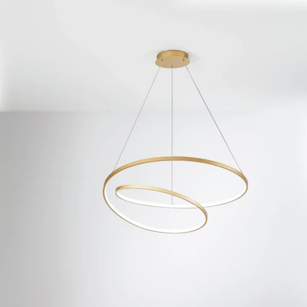 Suspension LED Design Ondulée Tourbillon (3 couleurs et 2 tailles au choix) – Image 5