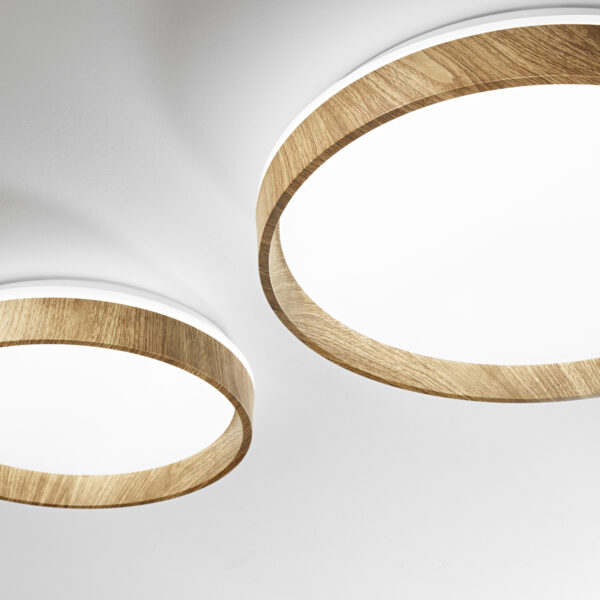 Plafonnier LED Rond effet bois (Ø38 et Ø48) – Image 3