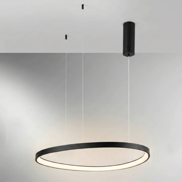 Suspension LED Ronde asymétrique (3 tailles, 2 couleurs au choix) – Image 2