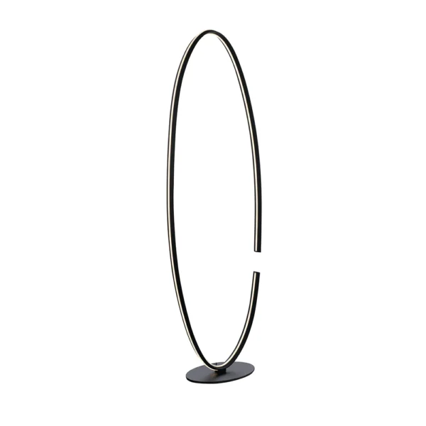 Lampadaire LED sculptural - Noir (2 couleurs de LED) – Image 3