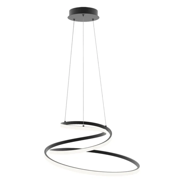Suspension LED Circulaire Design style coaster (3 couleurs au choix) – Image 2