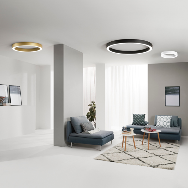 Plafonnier LED Circulaire, CCT - Or (3 tailles) – Image 2