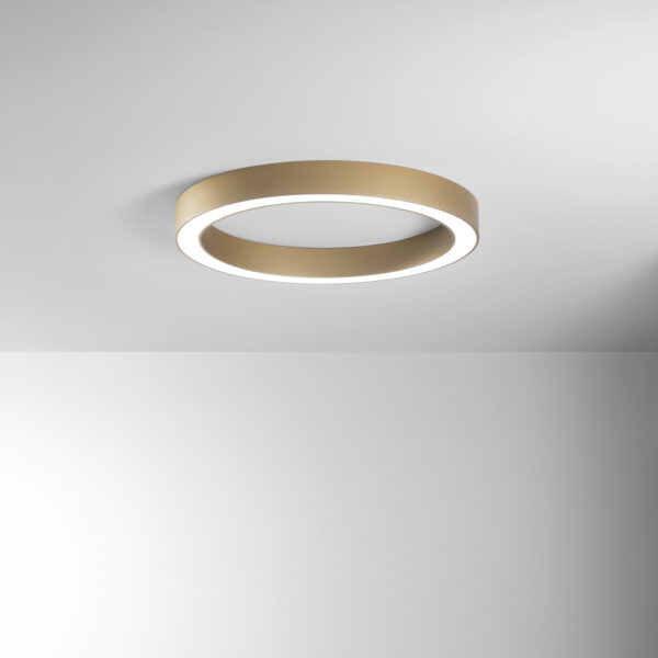 Plafonnier cercle or