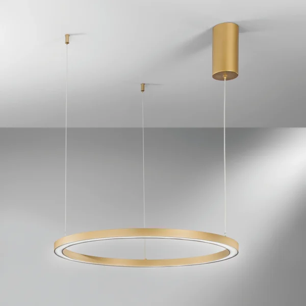 Suspension LED Circulaire Design Aluminium (3 tailles, 3 couleurs au choix) – Image 4