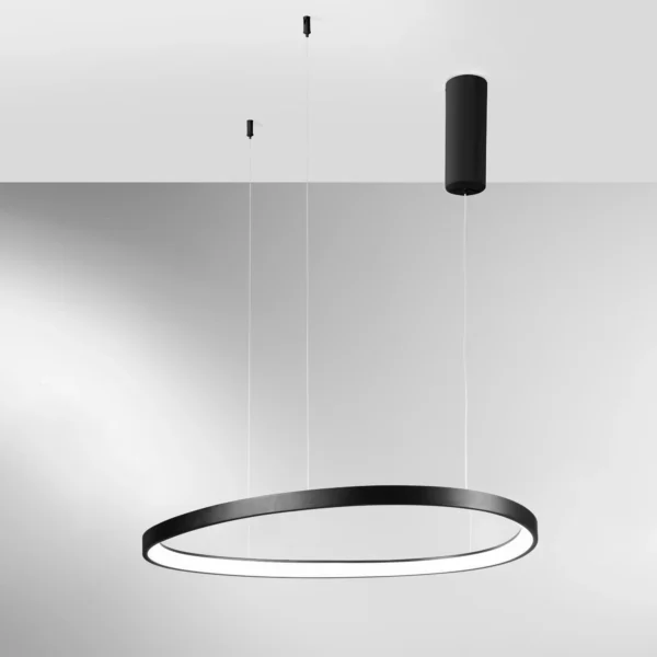 Suspension LED Ronde asymétrique (3 tailles, 2 couleurs au choix) – Image 3