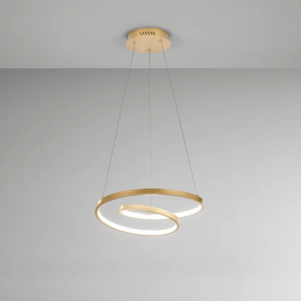 Suspension LED Design Ondulée Tourbillon (3 couleurs et 2 tailles au choix) – Image 4