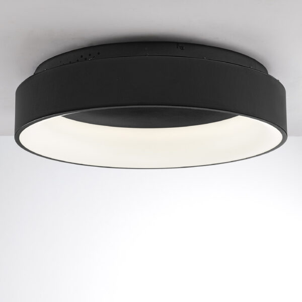 Plafonnier LED Circulaire Aluminium (2 tailles, 3 couleurs au choix) – Image 2