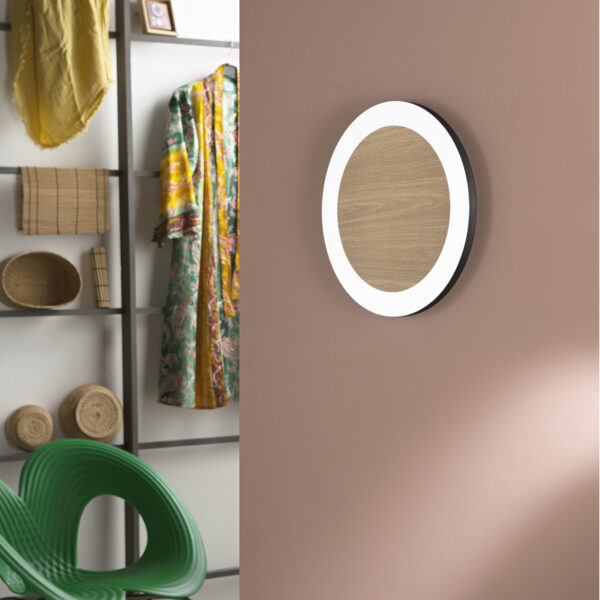 Plafonnier - applique LED Rond plat (noir ou blanc) – Image 5