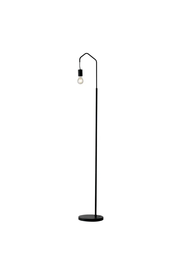 Lampadaire métal minimaliste (Blanc ou Noir) – Image 2