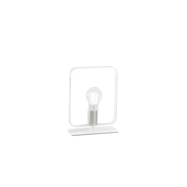 Lampe à poser métal contemporaine 1 ampoule (Blanc / Noir) – Image 4