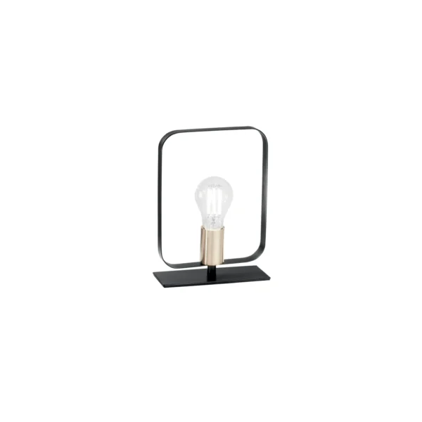 Lampe à poser métal contemporaine 1 ampoule (Blanc / Noir) – Image 2
