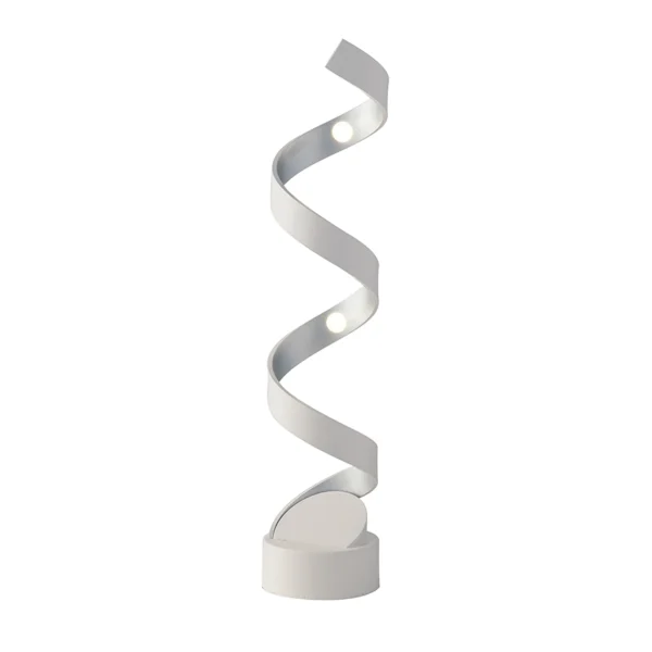 Lampe à poser LED Spirale 4 ronds design aluminium (2 couleurs au choix) – Image 4