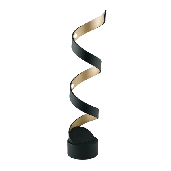 Lampe à poser LED Spirale 4 ronds design aluminium (2 couleurs au choix) – Image 2