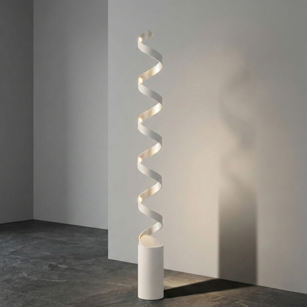 Lumi-One - Lampadaire HELIX blanc