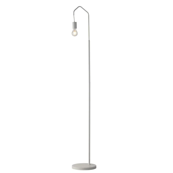 Lampadaire métal minimaliste (Blanc ou Noir) – Image 4
