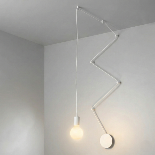 Plafonnier métal minimaliste (2 couleurs / 3 tailles) – Image 4
