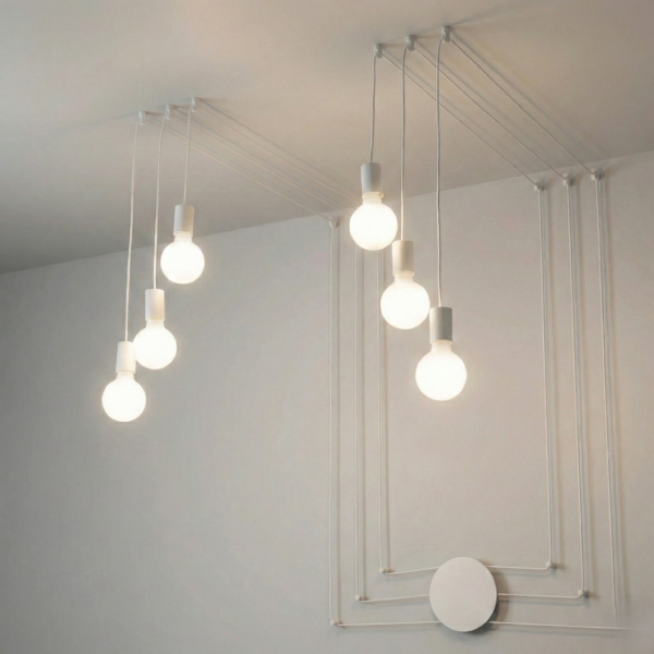 Plafonnier métal minimaliste (2 couleurs / 3 tailles) – Image 7