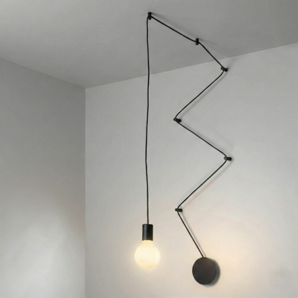 Plafonnier métal minimaliste (2 couleurs / 3 tailles) – Image 3