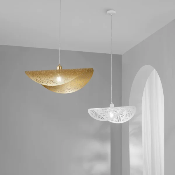 Suspension métal perforé ondulé (2 tailles / 3 couleurs) – Image 7