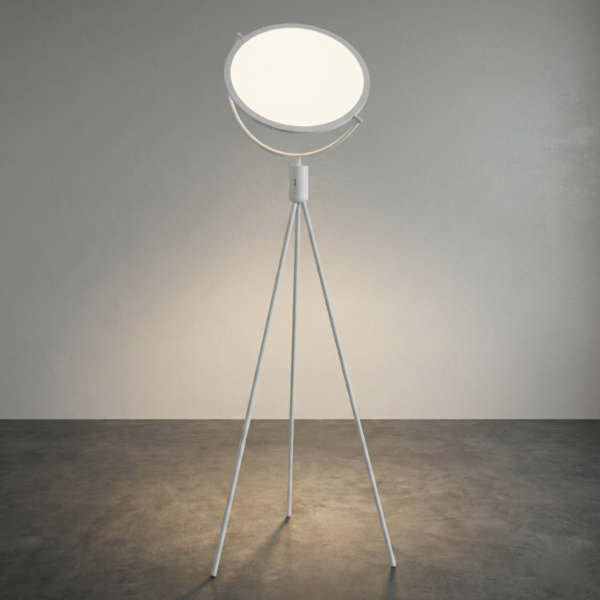 Lampadaire LED métal design modulable avec diffuseur orientable (Blanc / Noir) – Image 3