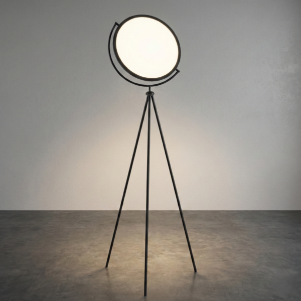 Lumi_one - Lampadaire Radar Noir