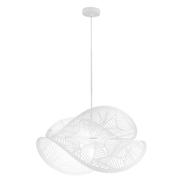 Suspension métal perforé double voile ondulée 60cm (3 couleurs) – Image 4