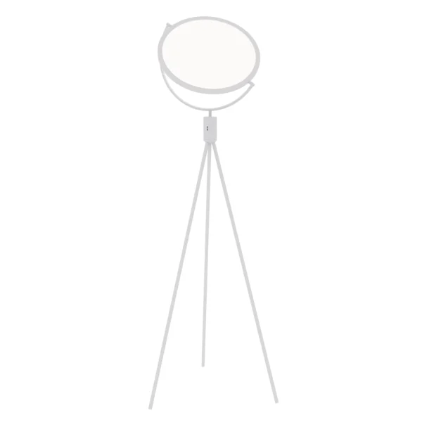 Lampadaire LED métal design modulable avec diffuseur orientable (Blanc / Noir) – Image 4