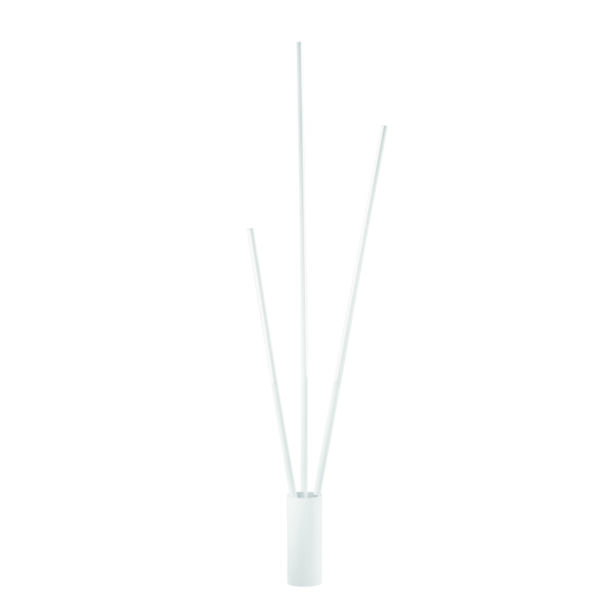 Lampadaire LED tiges en métal, 3 points lumineux (Blanc / Noir) – Image 2