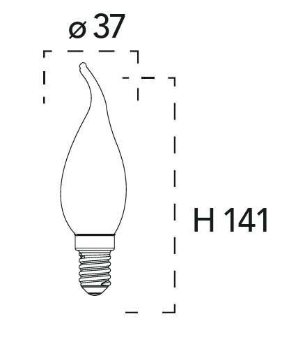 Ampoule LED Bougie E14, 470lm, 510lm, 720lm (3 teintes de blanc au choix) – Image 3