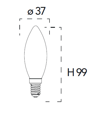 Ampoule LED E14 flamme - 510 lumens – kit de 3 (3 températures au choix) – Image 2