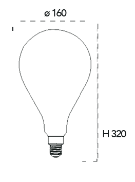 Ampoule LED E27 goutte géante verre blanc filament 8w-730lm (4000K) – Image 2