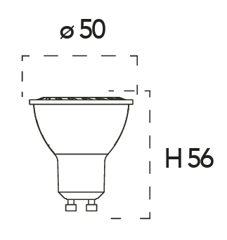 Ampoule GU10 LED dimmable-variateur 6W-435lm – Image 2