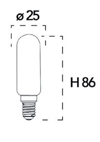 Ampoule LED E14 filament tube mini 4w-470lm (3 Teintes de blanc) – Image 2