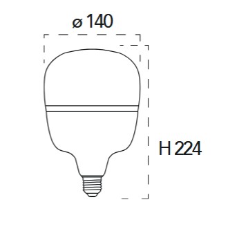 Ampoule LED E27 haute puissance 45W - 5800lm (Blanc Neutre 4000k) – Image 2