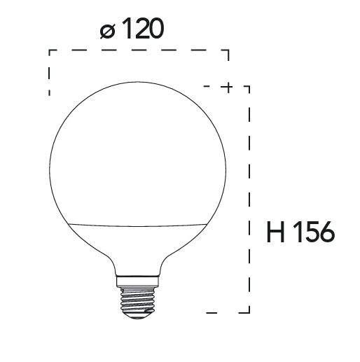 Ampoule LED globe E27, Ø120, 2300lm (3 teintes de blanc) – Image 2