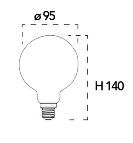 Ampoule Globe LED E27, Ø95mm, 1500lm (4 teintes de blanc) – Image 2