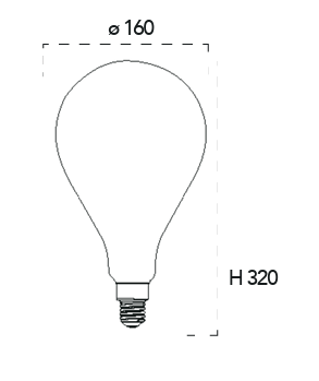 Ampoule LED flamme E27 XXL filament vintage 8W-730lm Blanc chaud 2500K – Image 2