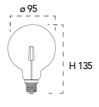 Ampoule LED globe E27 verre transparent 8w-1055lm, 16w-2300lm (3 Teintes de blanc) – Image 2